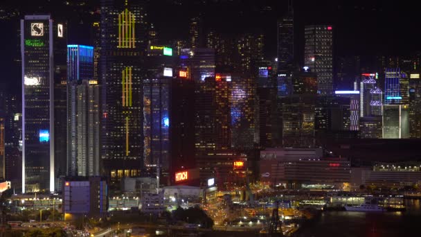 Podniesionymi widokiem, dzielnicy, Hong Kong — Wideo stockowe