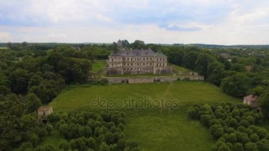 Lviv bölgesi, Ukrayna Pidhorodetsky Kalesi'nin havadan görünümü