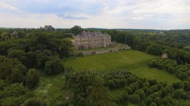 Lviv bölgesi, Ukrayna Pidhorodetsky Kalesi'nin havadan görünümü