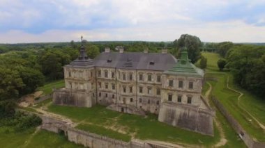 Lviv bölgesi, Ukrayna Pidhorodetsky Kalesi'nin havadan görünümü