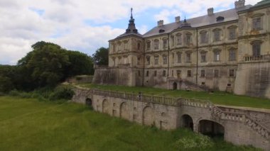 Lviv bölgesi, Ukrayna Pidhorodetsky Kalesi'nin havadan görünümü