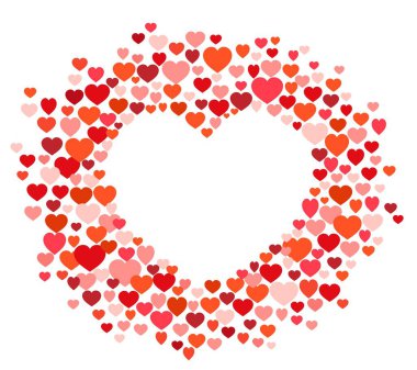 Konfeti kalpleri ve metin için yer şeklinde. Vektör