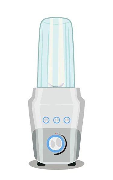 Fitness blender met glazen container. Elektrische keukenapparatuur. Vectorillustratie — Stockvector