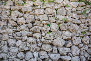 Antik gri taş duvar