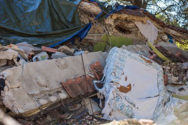 Amatör, Lazio, İtalya 24 Ağustos 2016. Deprem merkezi İtalya richter ölçeğine göre büyüklüğü 6,5 ölçekli. Yıkıcı gücünü.