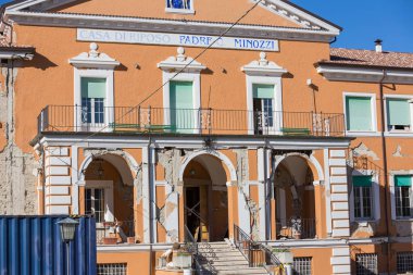 Amatör, Lazio, İtalya 24 Ağustos 2016. Deprem merkezi İtalya richter ölçeğine göre büyüklüğü 6,5 ölçekli. Yıkıcı gücünü.