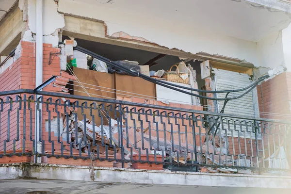 Amatrice Lazio Itália Agosto 2016 Terremoto Centro Itália Com Magnitude — Fotografia de Stock