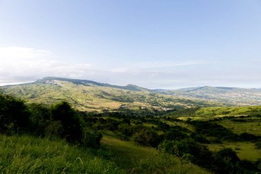 Capracotta, Molise, İtalya 26 Haziran 2017. Capracotta çevresindeki tepeler peyzaj
