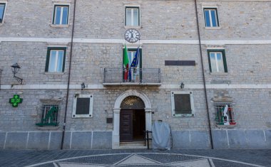 Capracotta, Molise, İtalya 26 Haziran 2017. Capracotta küçük köy ayrıntılarını
