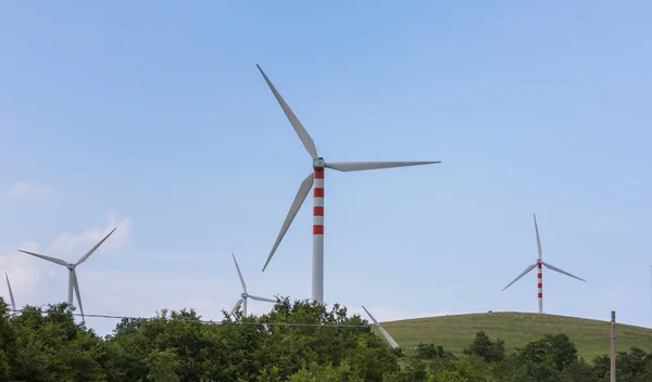 Capracotta Molise Italia Junio 2017 Turbinas Eólicas Para Fuentes Renovables — Foto de Stock