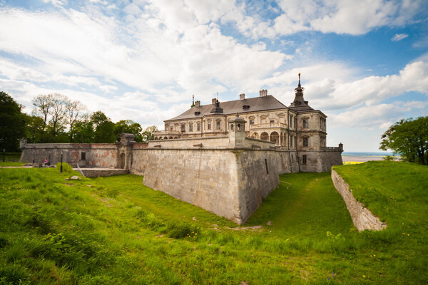 Pidhirtsi Castle (or Palace in Pidhirtsi), Lviv region, Ukraine, western Ukraine, old castle, architectural monument
