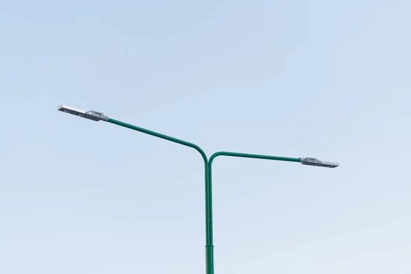 省エネ、通りライト、Led 照明、ランプ、電球、街灯 — ストック写真