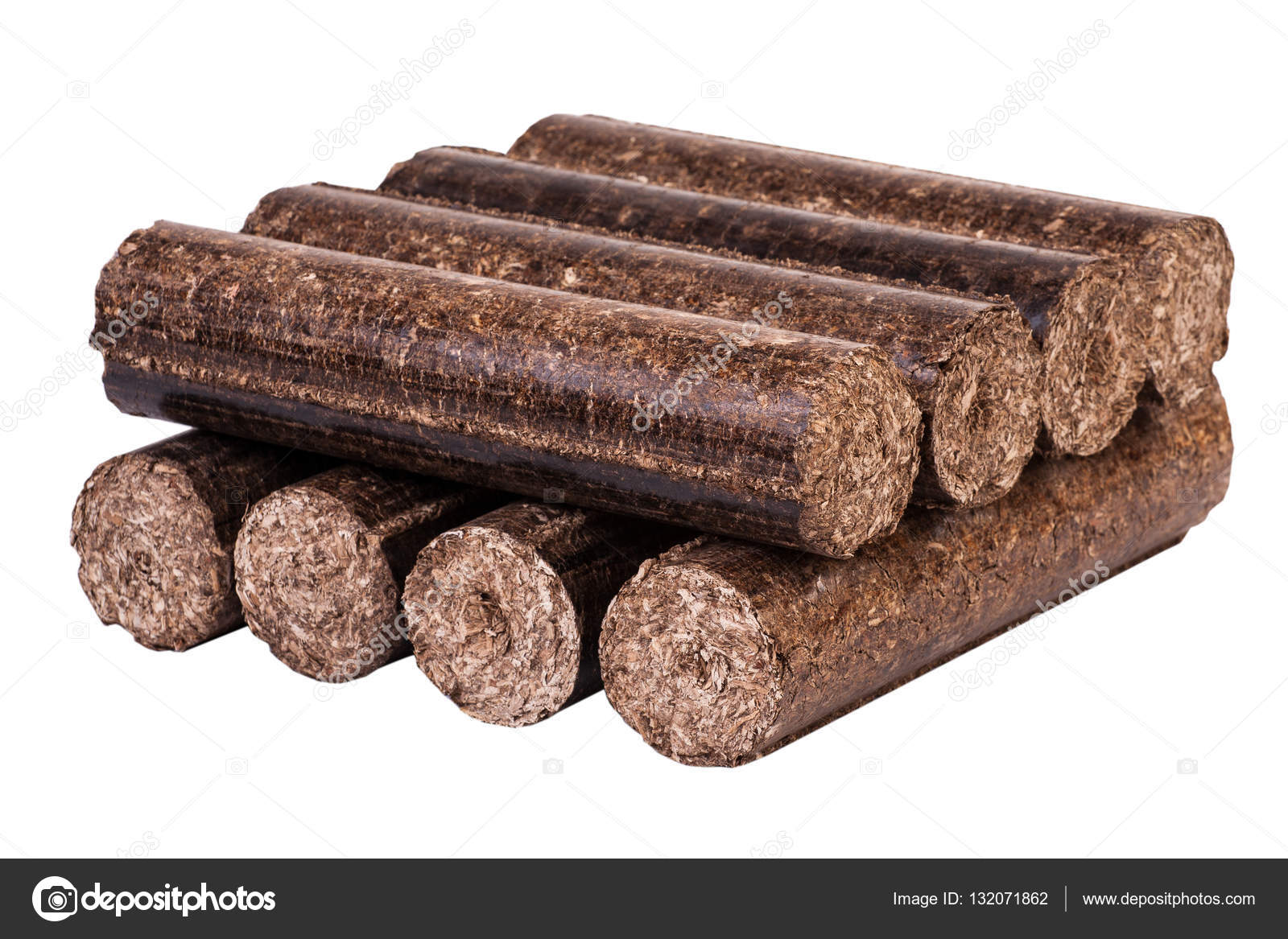 briquetes de madeira