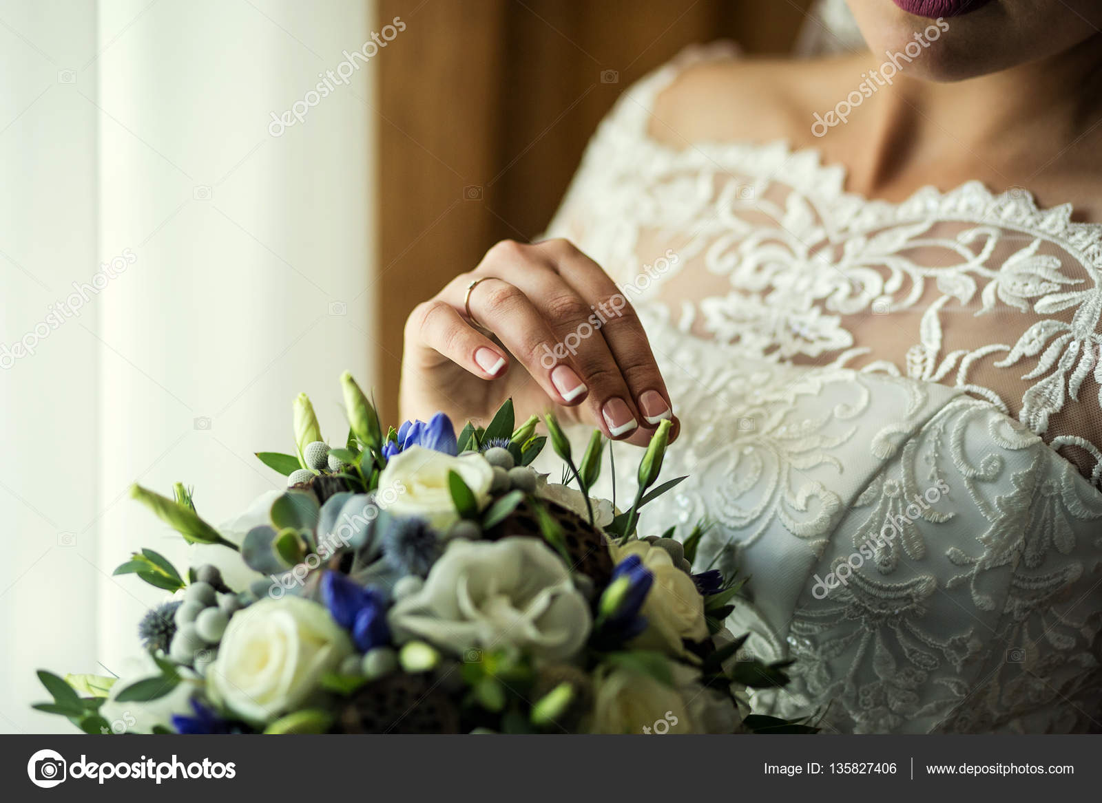 Bridal Bouquet In Hands Of The Bride Bridal Accessories Wedding