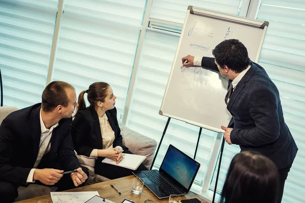 Business People Meeting Conference Discussion Corporate Concept,business team,business partners discussing documents and ideas,Business conference in a modern office,Business adviser analyzing finance — Stock Photo, Image