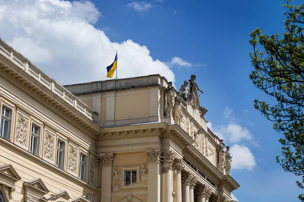 Lwów, Ukraina - maja 11,2017.old części Lwowa, Lwów unikalną architekturę mainsquare, stare miasto europejskie — Zdjęcie stockowe