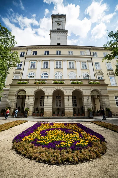 Lviv, Ucrânia - Maio 11,2017.old parte de Lviv, Lviv arquitetura única mainsquare, Cidade da Europa Velha — Fotografia de Stock