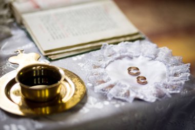 Alyans düğün kilise, düğün töreni, glans üzerinde