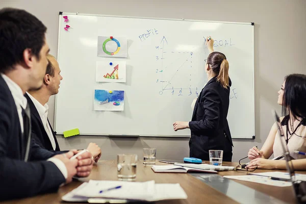 Business People Meeting Conference Discussion Corporate Concept,business team,business partners discussing documents and ideas,Business conference in a modern office — Stock Photo, Image