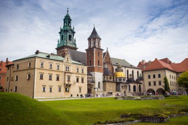 10 Temmuz 2017, Krakow - Wawel Kalesi gün, Wawel hill kateri ile