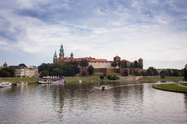 10 Temmuz 2017, Krakow - Wawel Kalesi gün, Wawel hill kateri ile