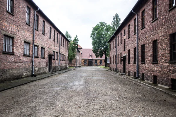 Auschwitz, Polen - kazerne 11 juli, 2017.Part van concentratiekamp Auschwitz, in een concentratiekamp Auschwitz (Polen). Museum Auschwitz - Birkenau. — Stockfoto