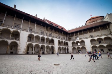 10 Temmuz 2017, Krakow - Wawel Kalesi gün, Wawel hill kateri ile