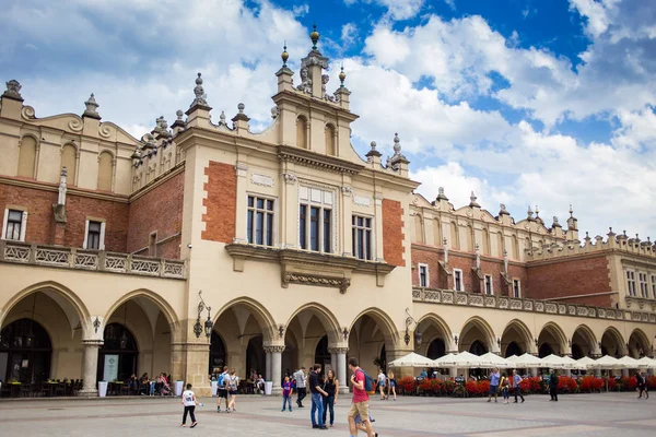 10 Temmuz 2017, Krakow, Polonya - eski şehir merkezi, Krakow Pazar Öf