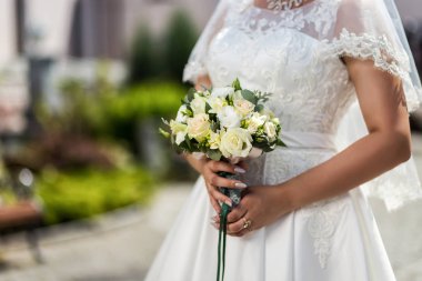 elinde Avrupa ve Amerikan düğün evlilik gelin aksesuarları, Gelin, gelin buketi