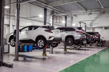 Vinnitsa, Ukrayna - 21 Ekim 2017. Toyota Servis Merkezi p