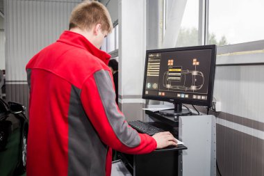 Vinnitsa, Ukrayna - 21 Ekim 2017. Toyota Servis Merkezi p