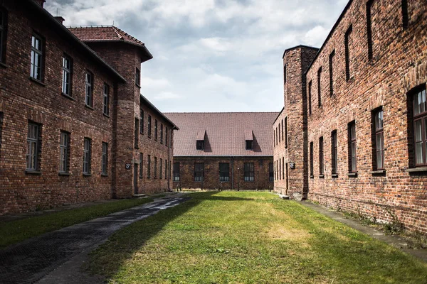 AUSCHWITZ, POLONIA 11 luglio 2017. Parte del museo dei campi di concentramento di Auschwitz Birkenau . — Foto Stock