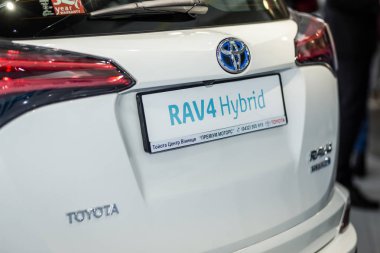 Vinnitsa, Ukrayna - 10 Ekim 2017. Toyota Rav 4 hibrid concep