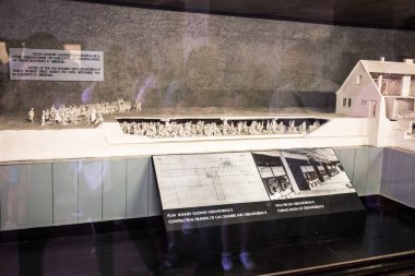 Auschwitz, Polonya - 11 Temmuz 2017. Auschwitz toplama kampı Müzesi Birkenau parçası.