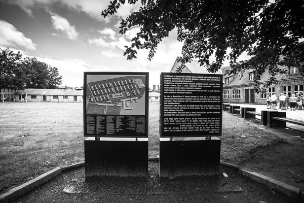 Auschwitz, Polen - 11 juli 2017. Onderdeel van Auschwitz concentratiekamp museum Birkenau. — Stockfoto