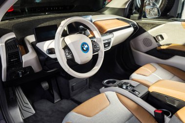 20 Ocak, 2018 - Vinnitsa, Ukrayna. BMW i3 elektrikli araç