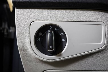 19 Ocak, 2018 - Vinnitsa, Ukrayna. Volkswagen Tiguan tanıtım showroom - içinde iç