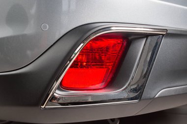 Vinnitsa, Ukrayna - 10 Ocak 2018. Toyota Highlander konsept otomobil - stop lambası