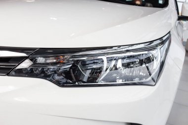 Vinnitsa, Ukrayna - 10 Ocak 2018. Toyota Corolla konsept otomobil - Far