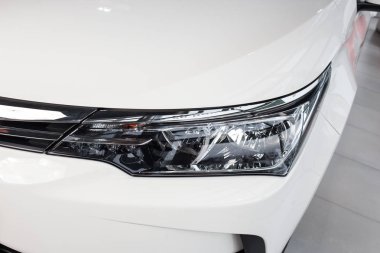 Vinnitsa, Ukrayna - 10 Ocak 2018. Toyota Corolla konsept otomobil - Far