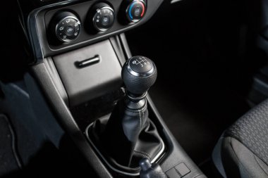 Vinnitsa, Ukrayna - 10 Ocak 2018. Toyota Corolla konsept otomobil - salon içinde iç