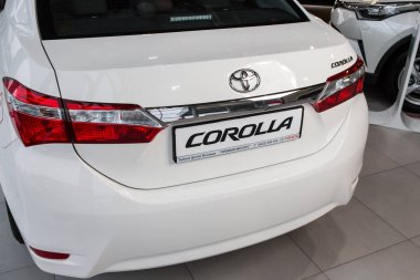 Vinnitsa, Ukrayna - 10 Ocak 2018. Toyota Corolla konsept otomobil - arkadan görünüm