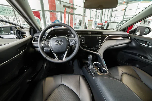 Vinnitsa, Ukraine - 18 mars 2018. Toyota Camry concept car - intérieur intérieur — Photo