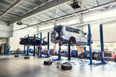 Vinnitsa, Ukrayna - 02 Ekim 2017. Servis Merkezi sürecinde 