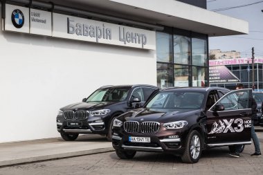 Vinnitsa, Ukrayna - 31 Mart 2018. BMW konsept otomobil - presentati