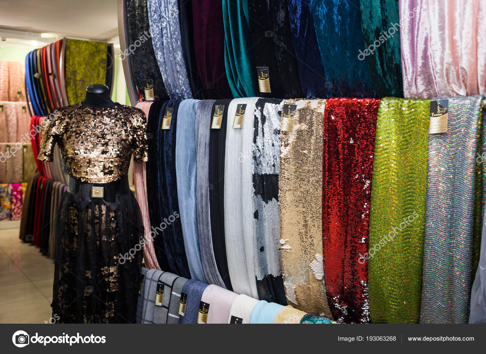 18 Of December 2017 Vinnitsa Ukraine Various Textiles For
