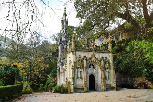 Quinta Regaleira Mimari Yapılarda Unsurları Sintra Portekiz — Stok fotoğraf
