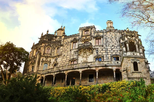 Regaleira Sarayı Bilinen Adıyla Quinta Regaleira Sintra Portekiz Deki Ana — Stok fotoğraf