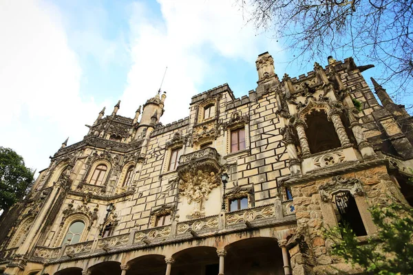Regaleira Sarayı Bilinen Adıyla Quinta Regaleira Sintra Portekiz Deki Ana — Stok fotoğraf