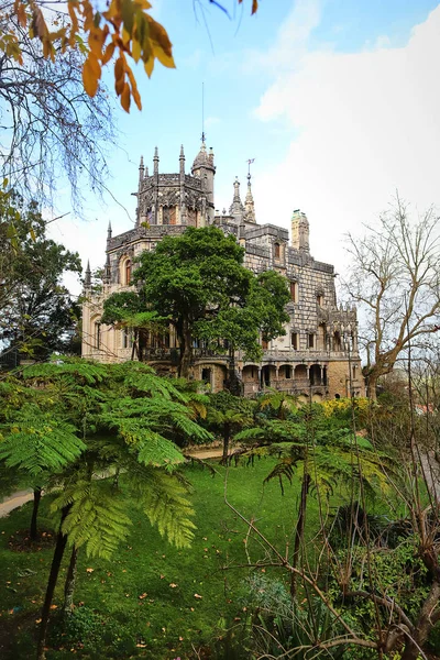 Pałac Regaleira Znany Jako Quinta Regaleira Znajduje Się Sintra Portugalia — Zdjęcie stockowe